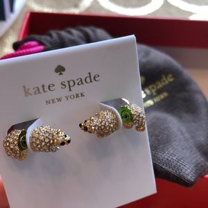 Kate Spade “Cold Comforts” Polar Bear Earrings